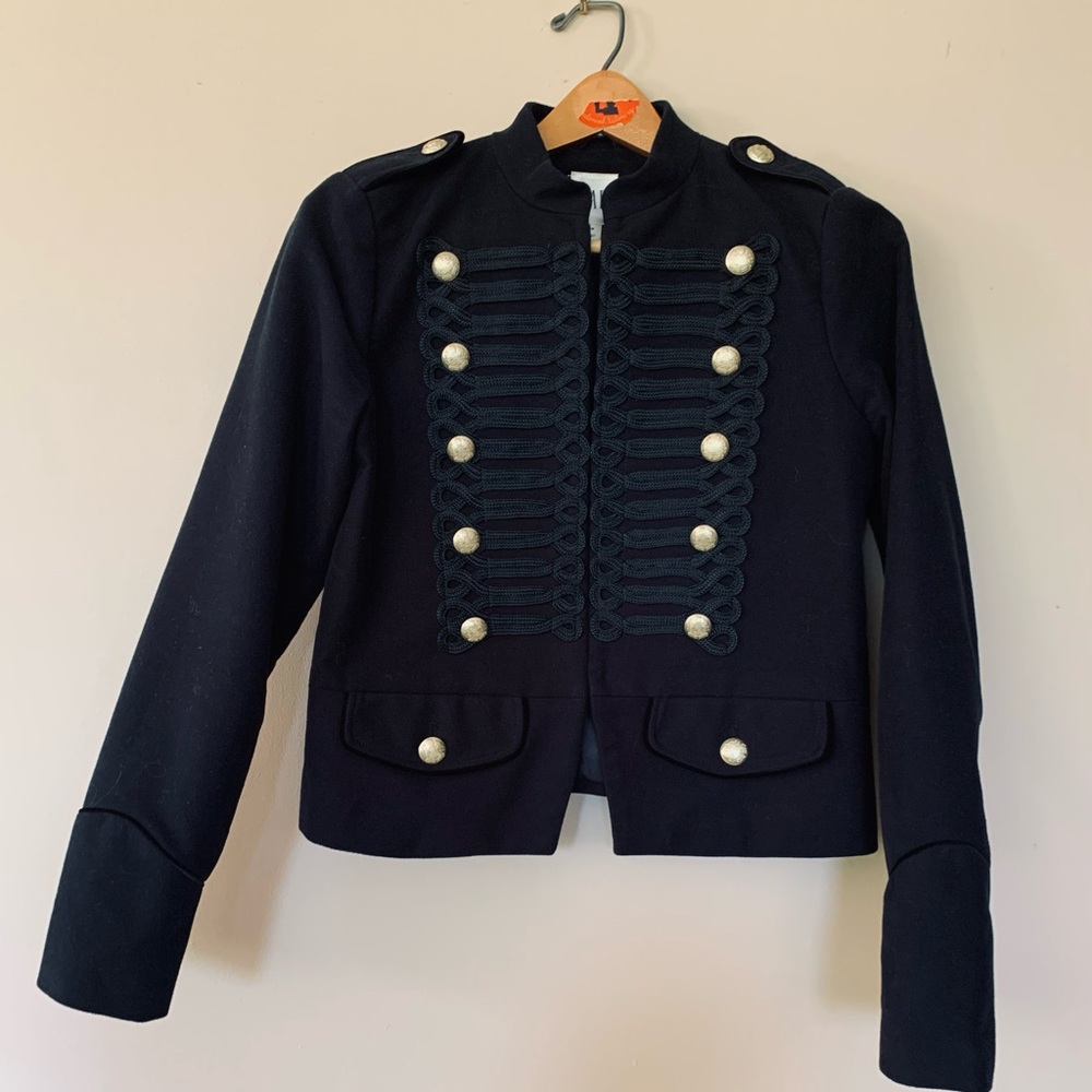 GAP Black Military Cropped Jacket